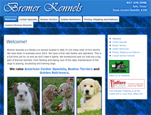 Tablet Screenshot of bremerkennels.com